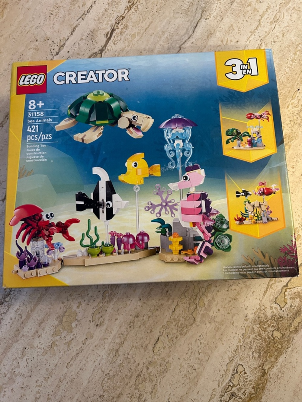 NEW 🆕 LEGO Creator 31158 Sea Animals 3-in-1 Building Set - Multicolor